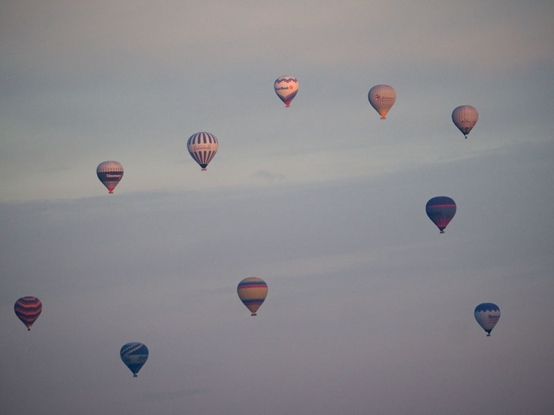 Balloons up early in the morning