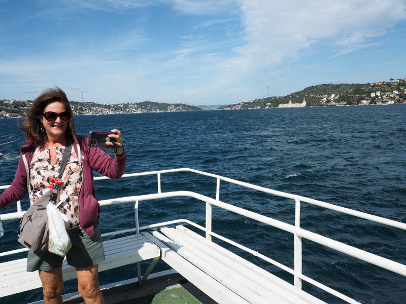 On the cruise boat on the Bosporus