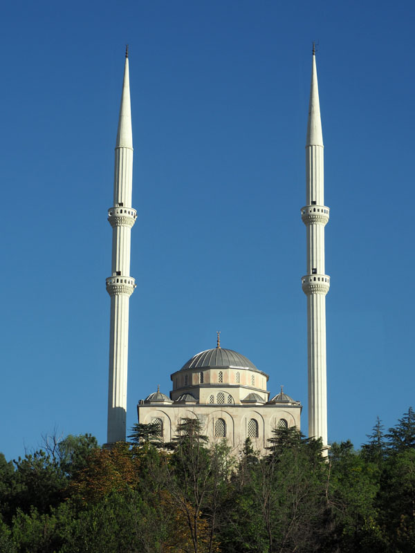 The tall minarets