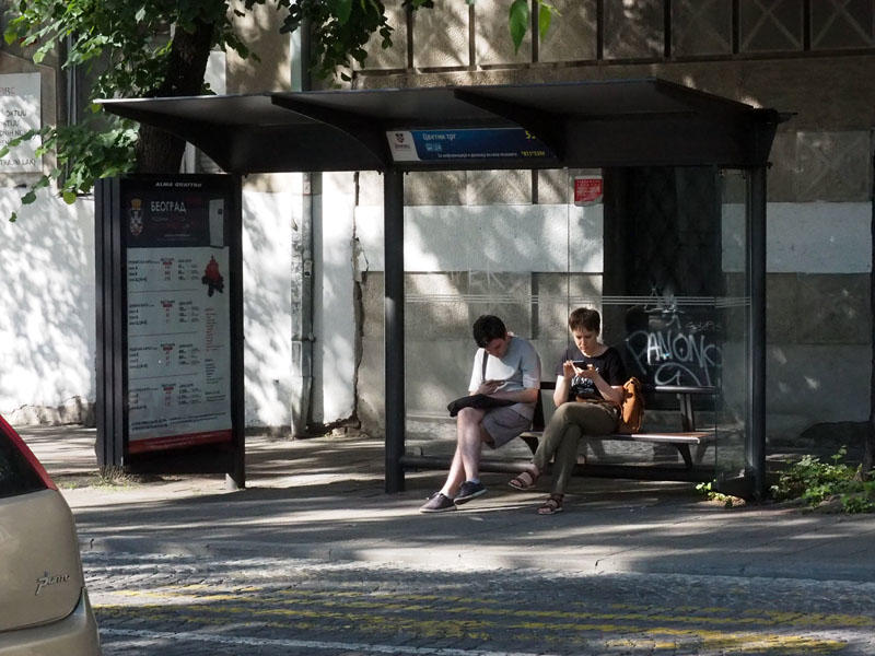 Waiting for the bus