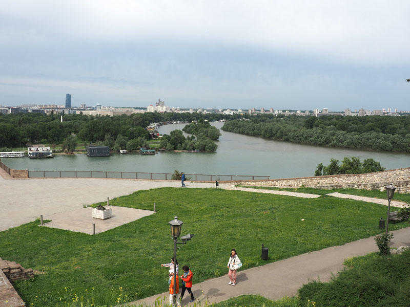 First confluence of Seva river with the Danube