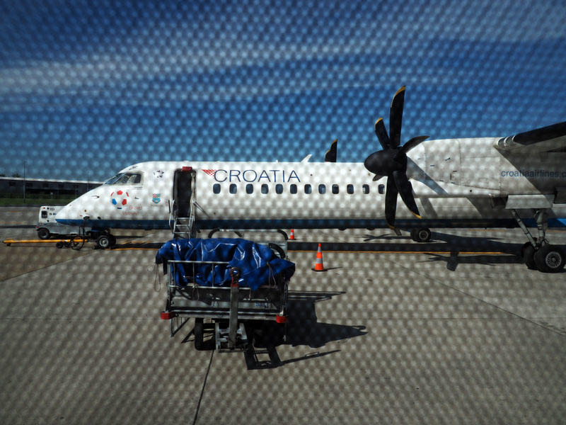 Our De Havilland Canada Dash 8 from the bus