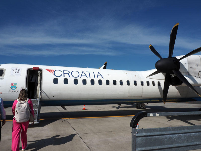 Boarding the flight to Vienna