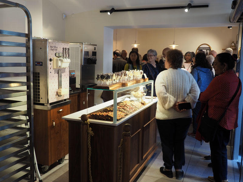 At the chocolatier's store in Radovljica