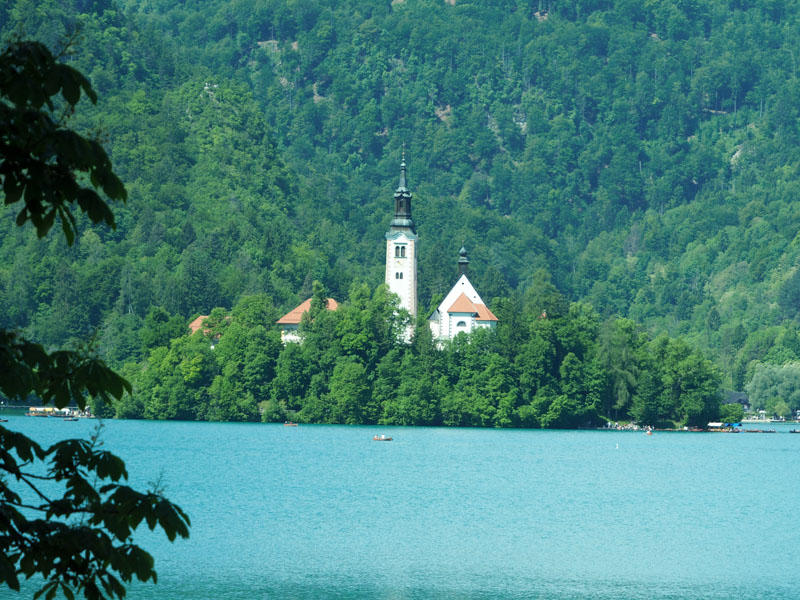 Bled Island from our bus