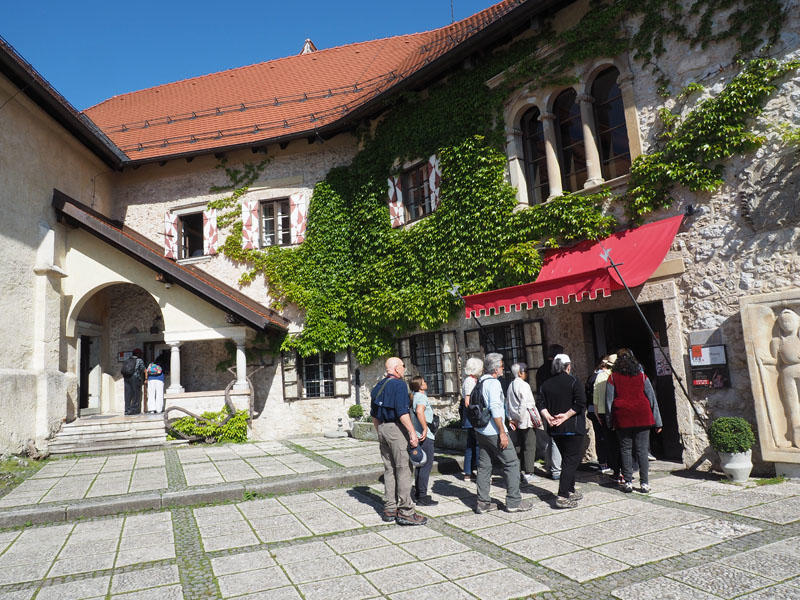 Entrance to the museum in Bled Castle