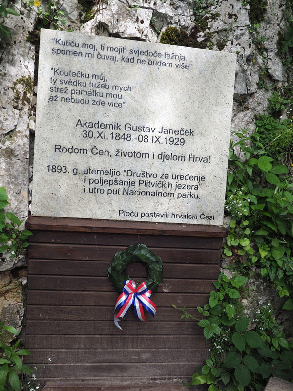 A memorial to Gustav Janeček
