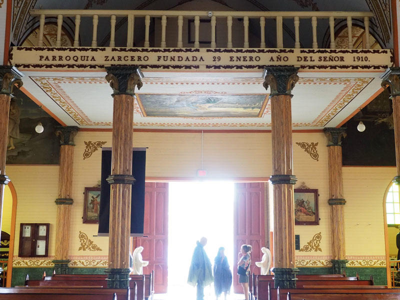 Inside the Iglesia de San Rafael