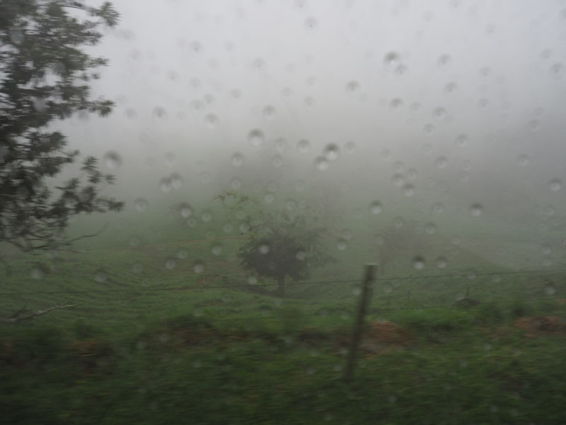 Rain on the way to Ciudad Quesada