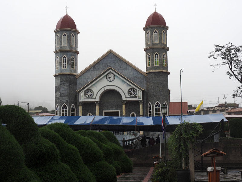 A view of the church from its garden