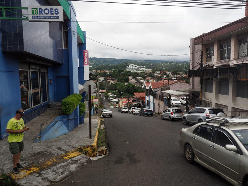 On the street in Sarchi