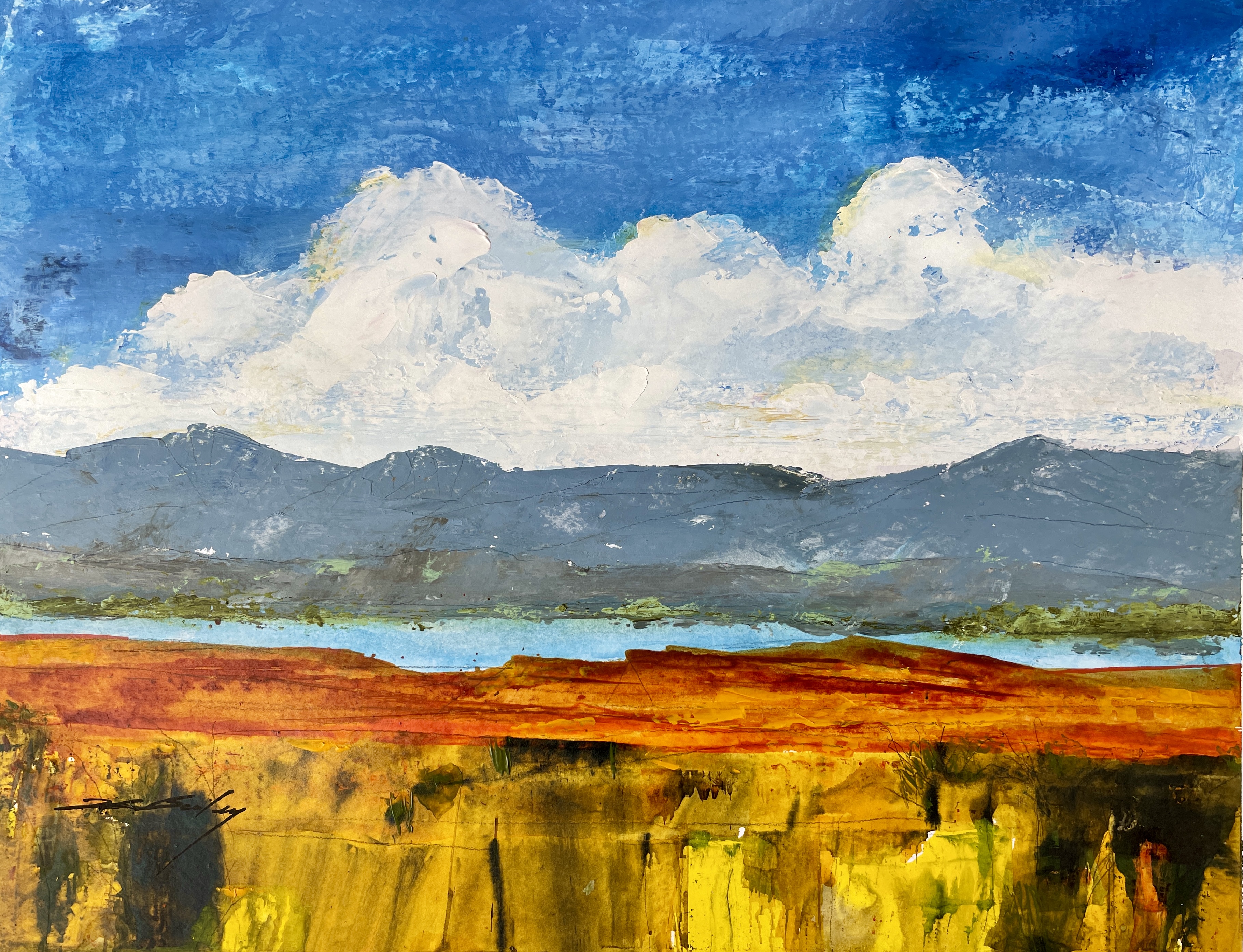 acrylic on 11 X 14 Strathmore Bristol paper 