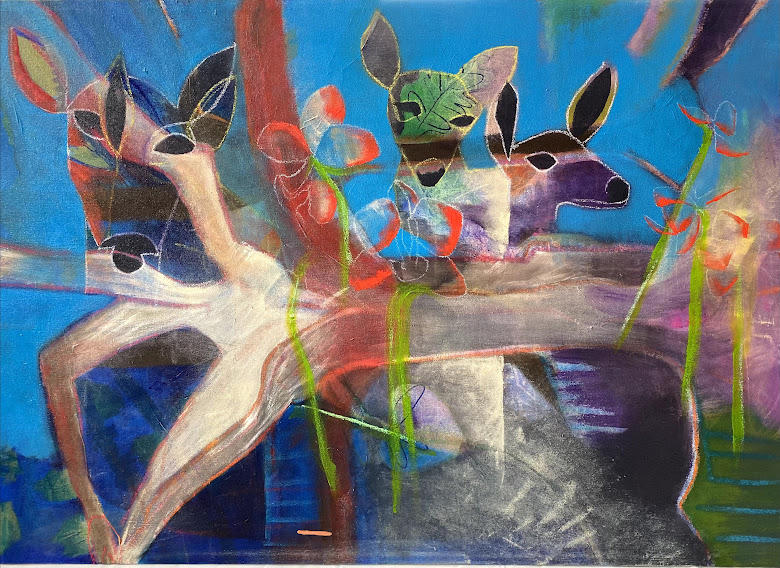 Deer Series-I do not find a subject to paint, the subject finds me. -Zhoo Lee Et