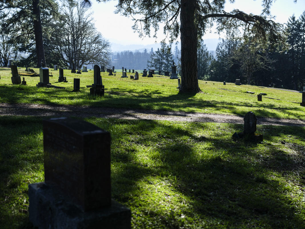Carved Wood Headstone