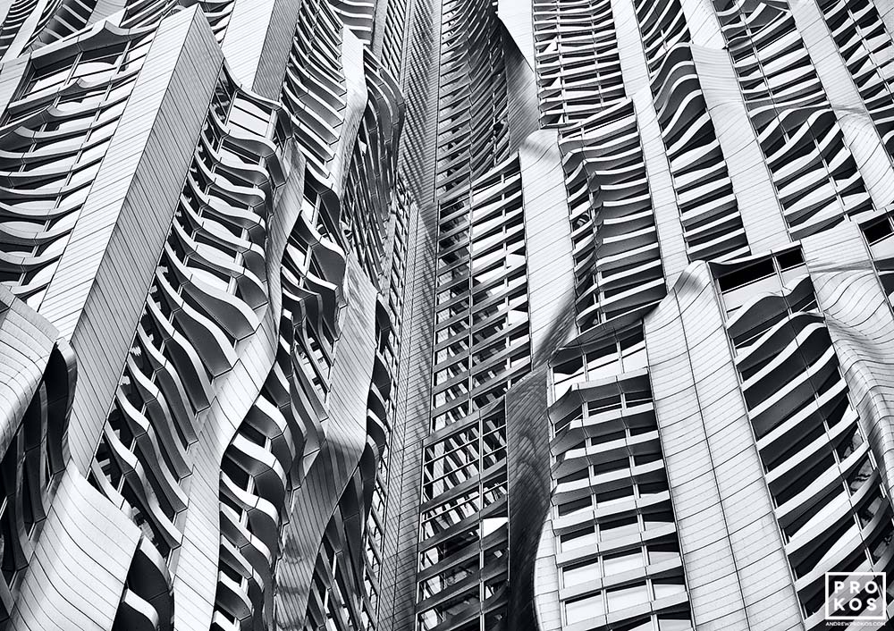 New York By Gehry Facade I – B&W