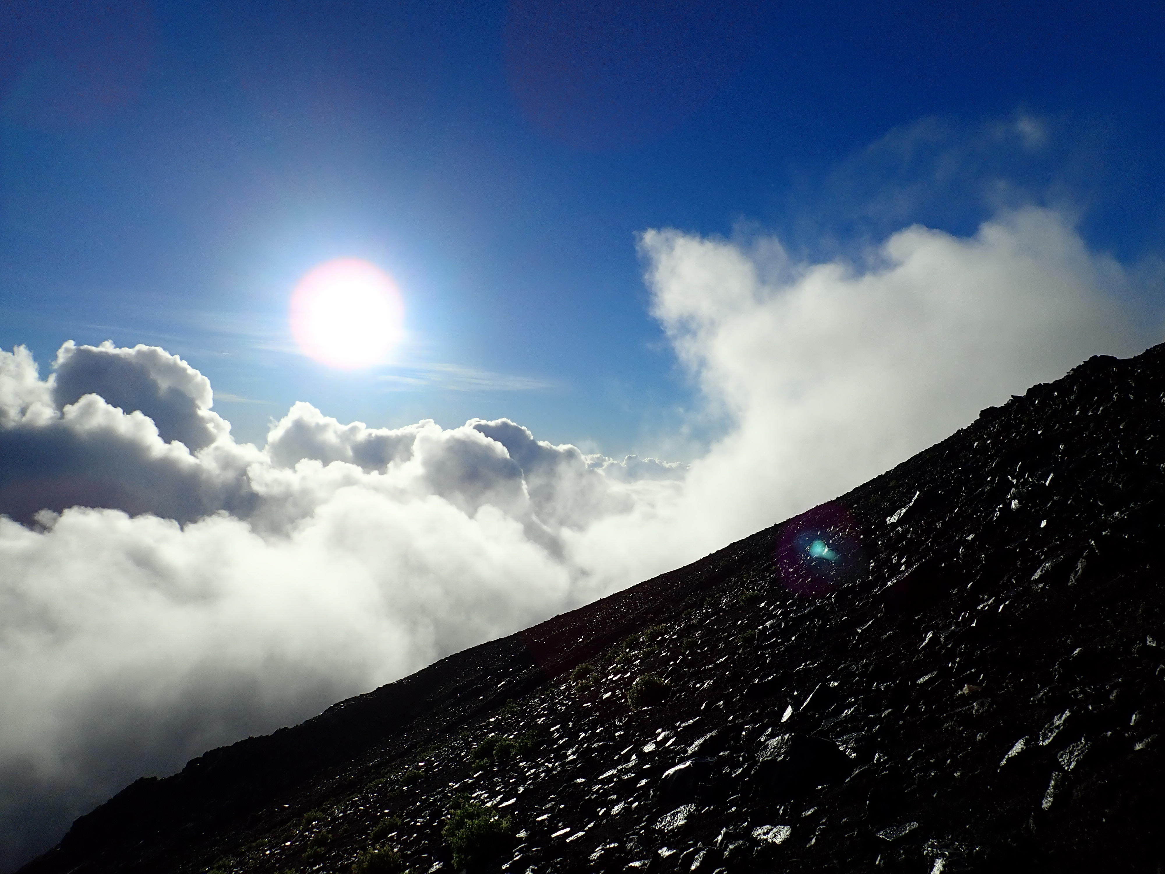 Volcano slope