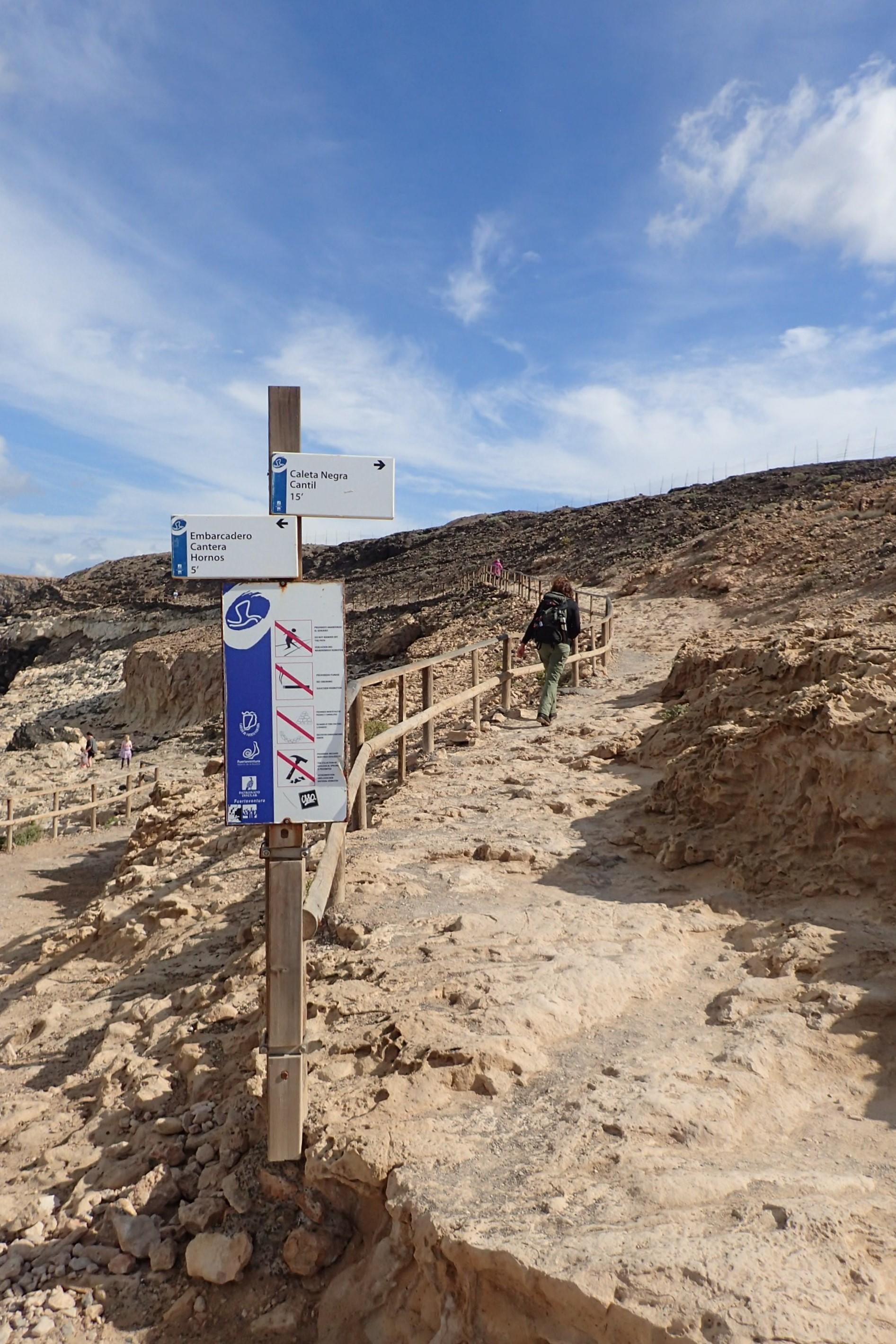 Rocky coastal path