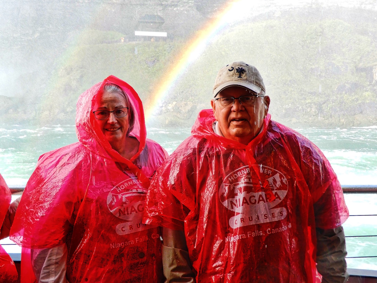 The end of the rainbow was pretty wet!