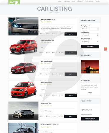 Car Rental Script | Top Car Booking Script | Car Rental Clone Script Providers