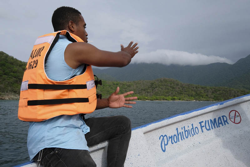 Parque N Tayrona, boat from Playa Cristales