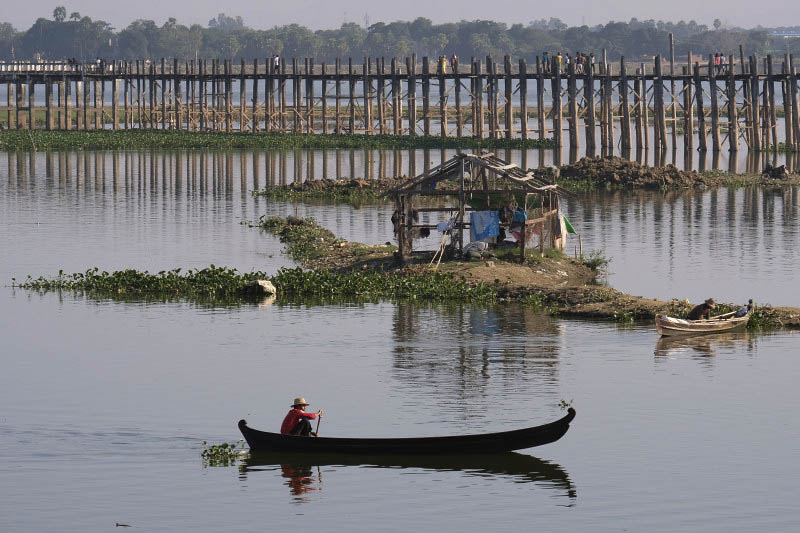 Amarapura, Taungthaman Lake and U-Bein Bridge