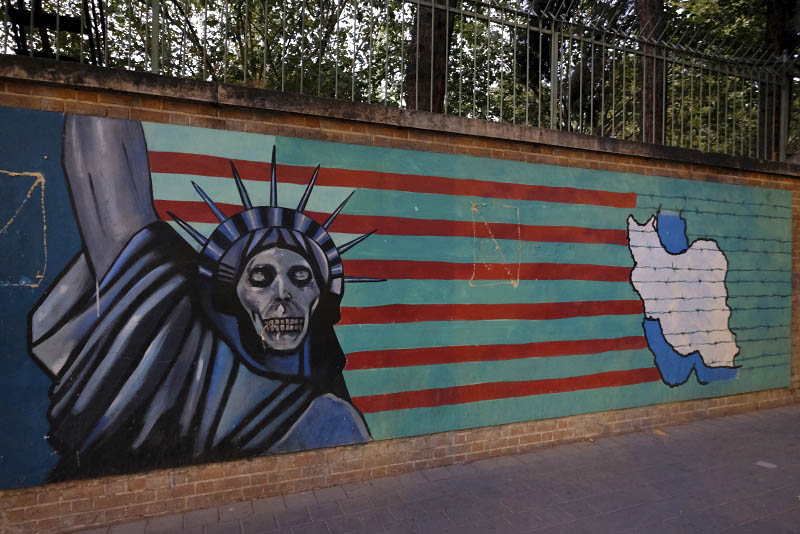 Tehran, Wall of Former USA Embassy