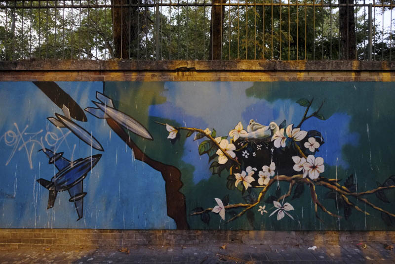 Tehran, Wall of Former USA Embassy