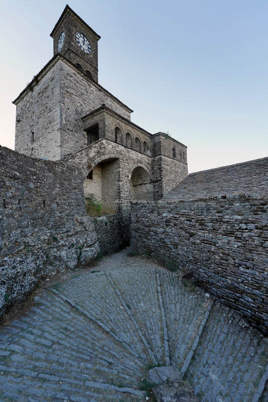 Gjirokastr, Castle. and Sahatit Tower