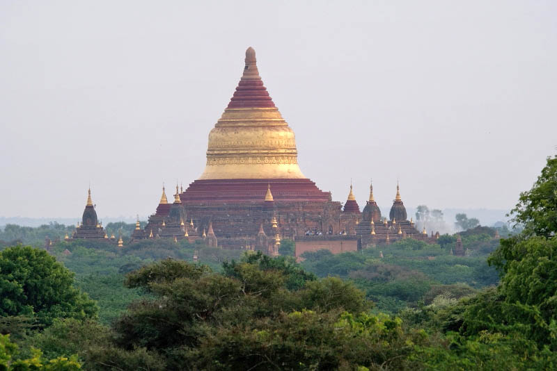 Bagan, Dhammayazika from Lookout near Sulamani Paya