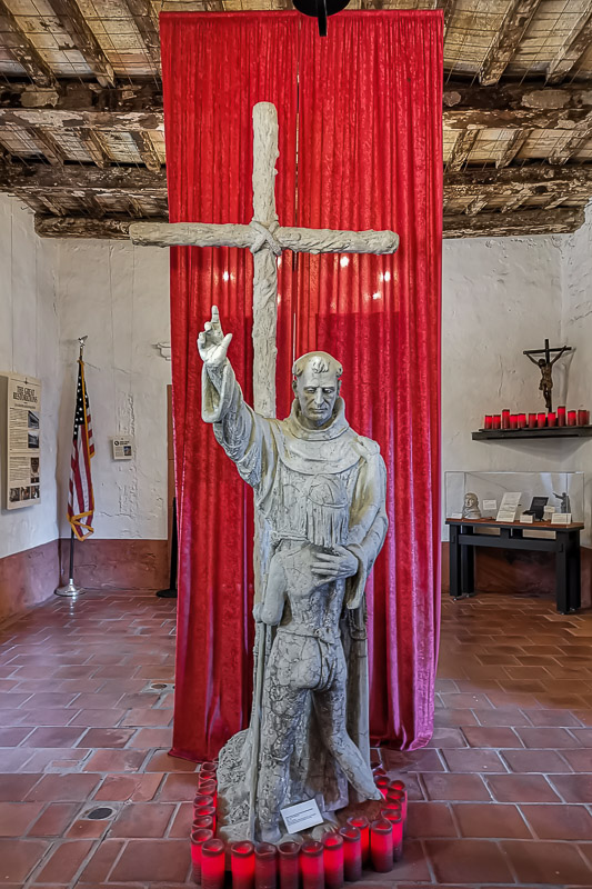 Statue of St. Serra & The Native American Boy
