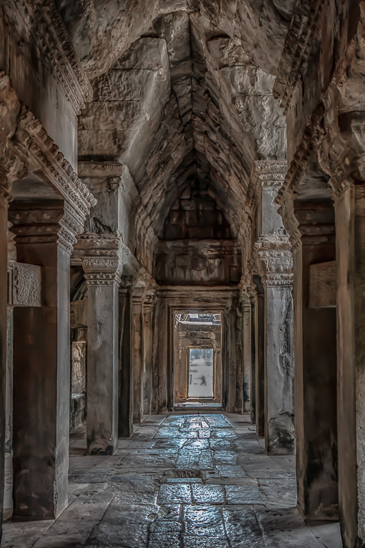 Main temple of Angkor Wat Interior