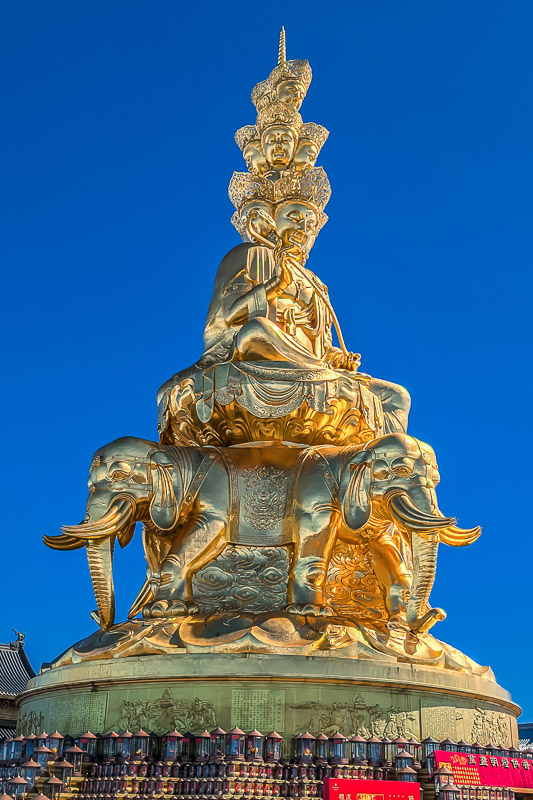 Golden Summit Ten-faced Puxian Stupa