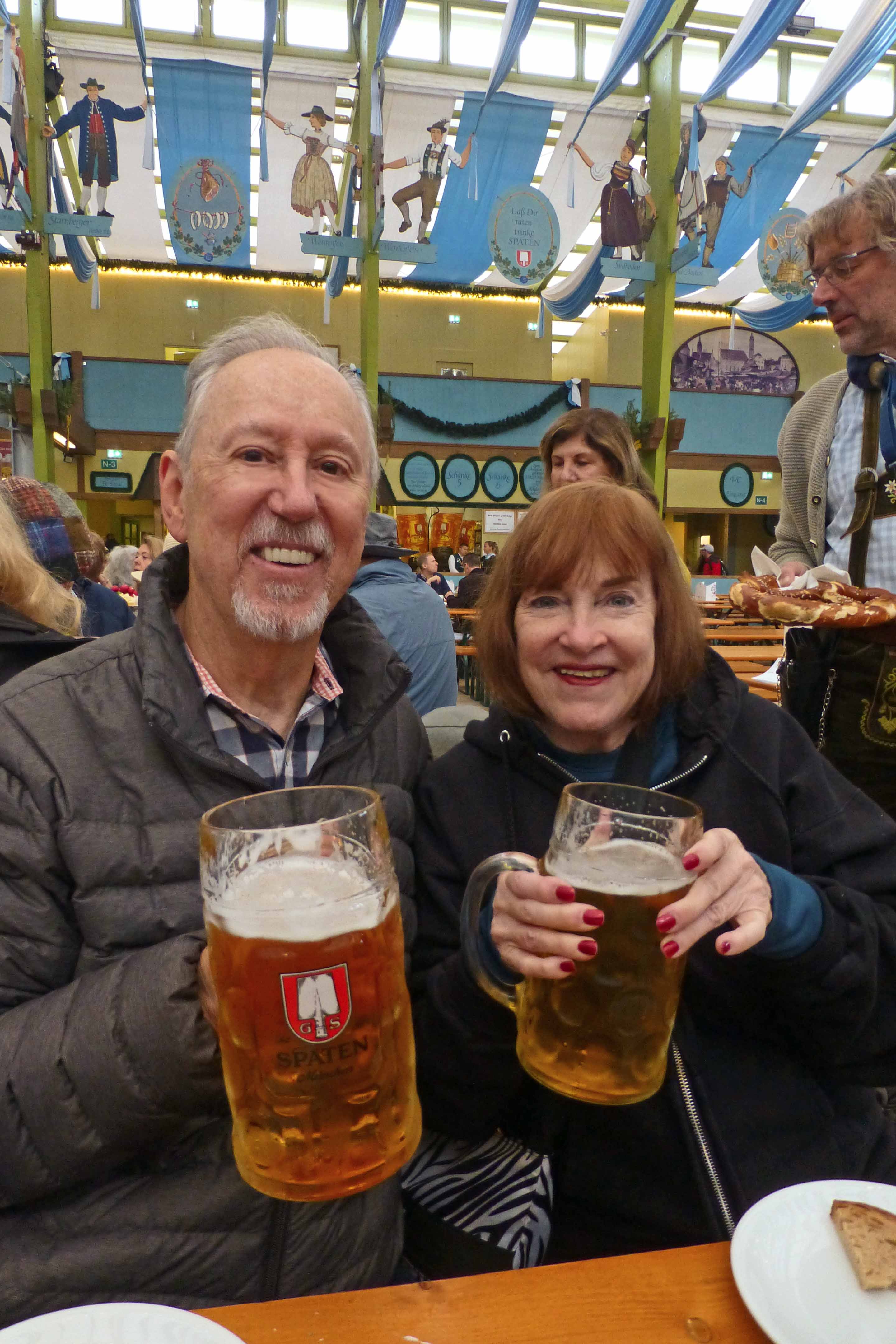 Drinking Spaten Beer
