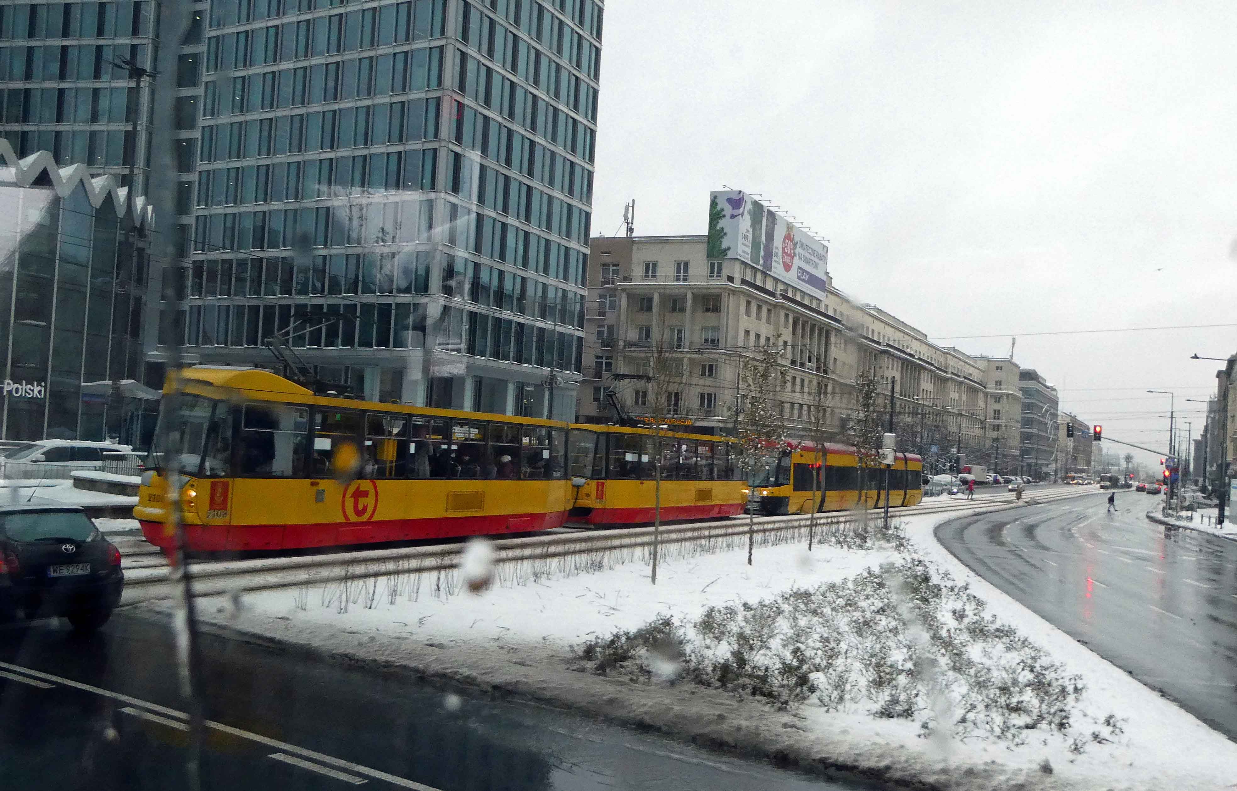 Trams in Warsaw, Poland