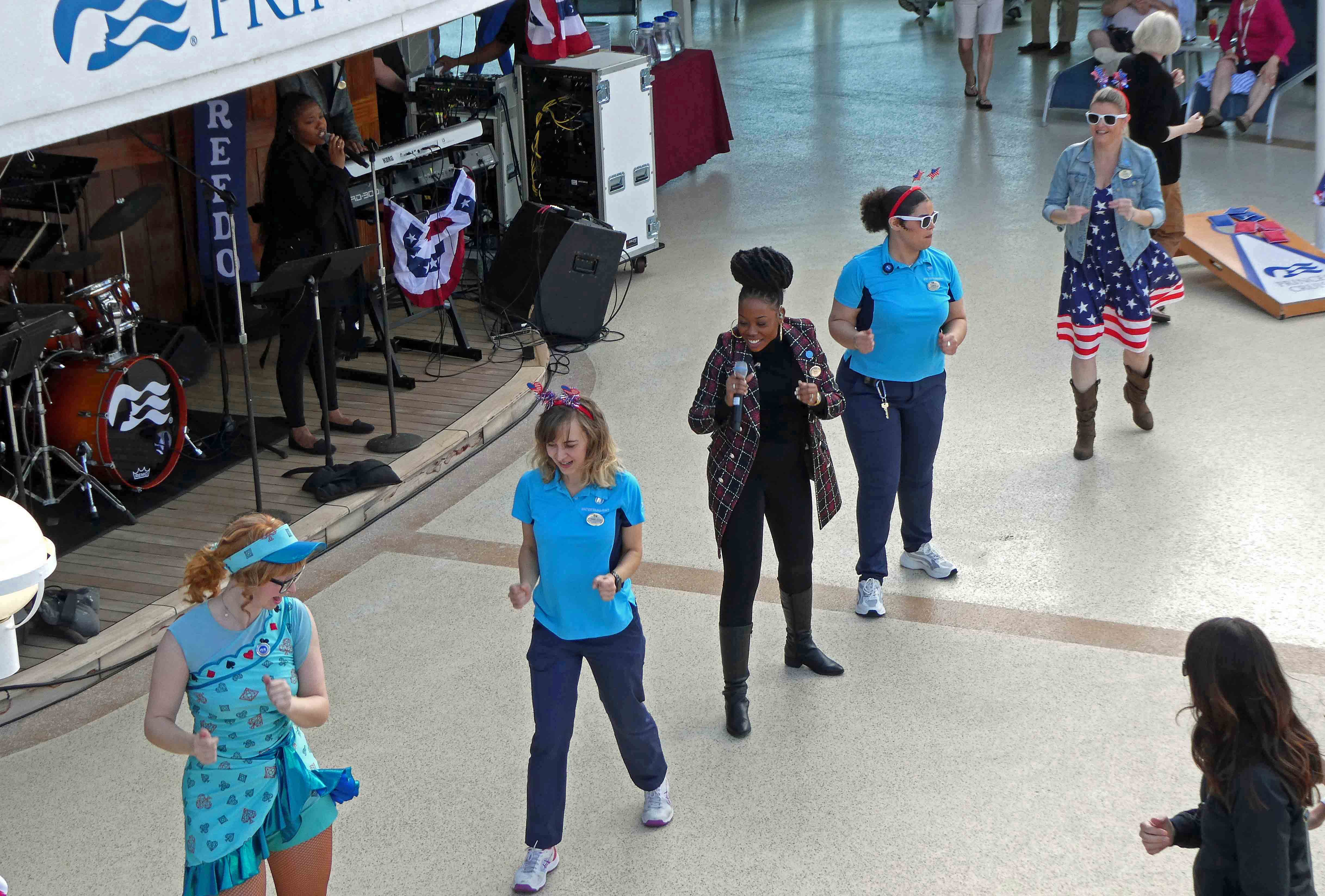 Fortuna, Kymbelie, Stacey, Amber & Karen (Cruise Director)