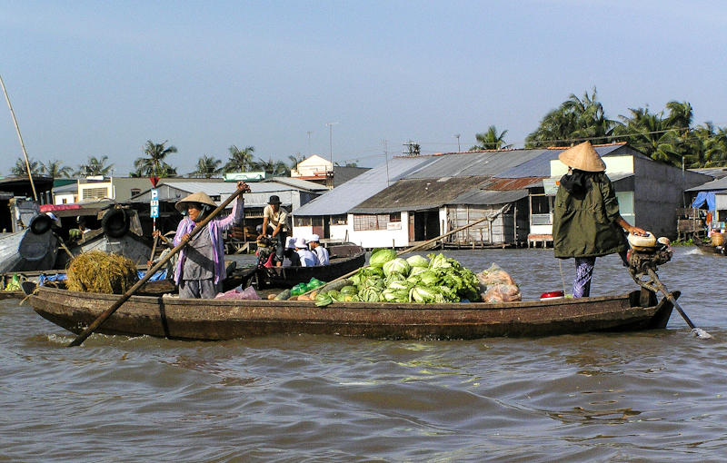 Floating Market near Cantho, Mekong Delta