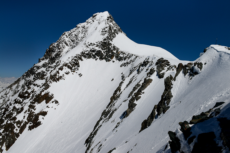 Groglockner 3798m from Erzherzog Johann Htte 3454m, Hohe Tauern NP 