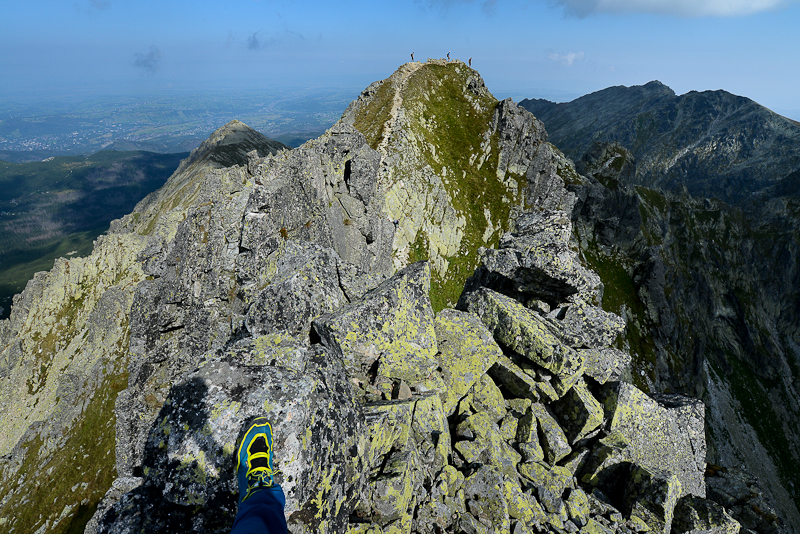 Looking towards Skrajny Granat Peak 2225m from the ridge of Posredni Granat Peak 2234m, Tatra NP