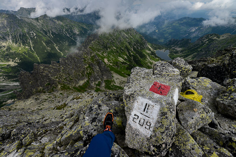 Looking towards Zabia Valley from the summit of Zabi Szczyt Wyzni