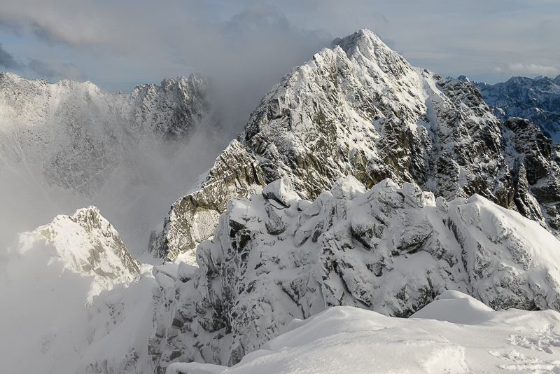 E view from Maly Kozi Peak 2228m