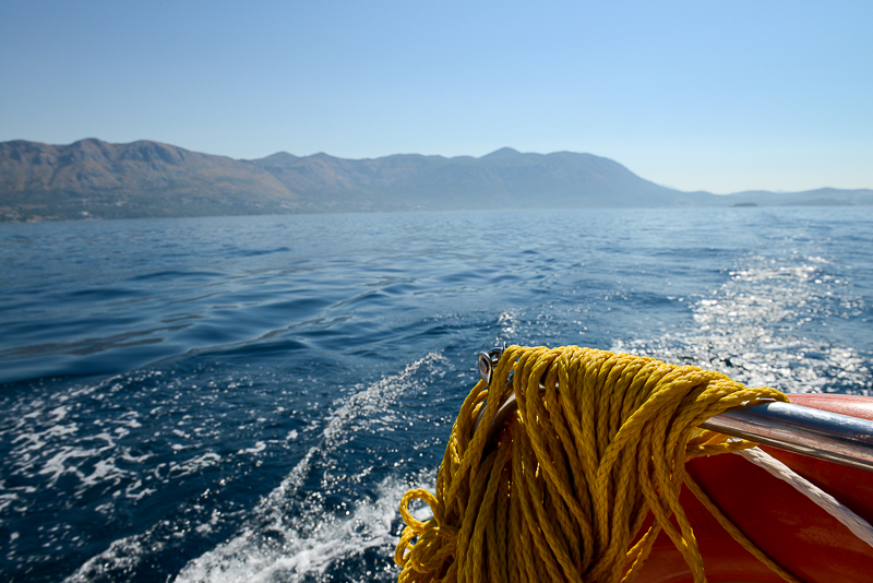 Yachting between Cavtat and Dubrovnik