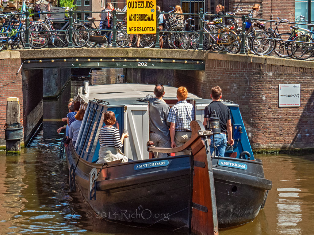 Boat and bicyles