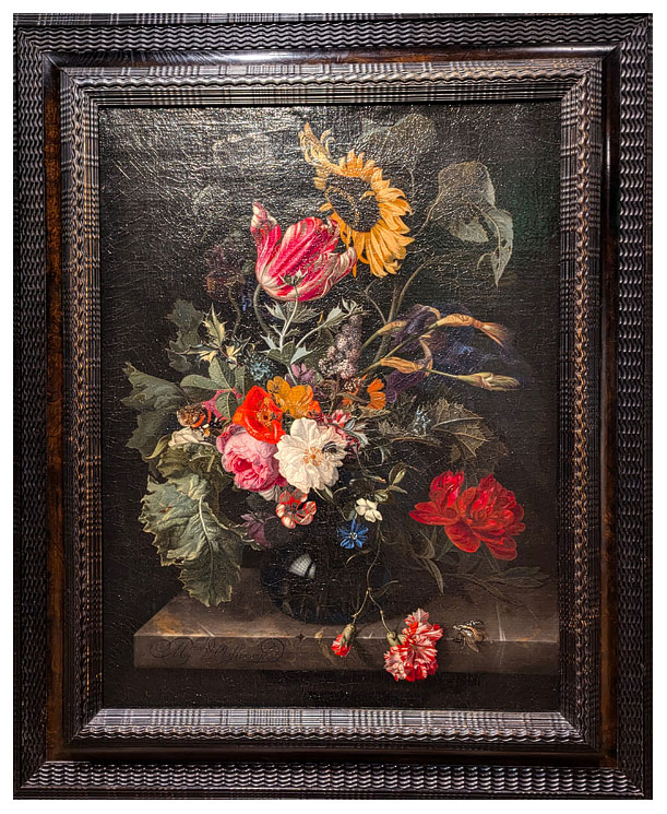 Bouquet of Flowers in a Vase by Maria van Oosterwijck