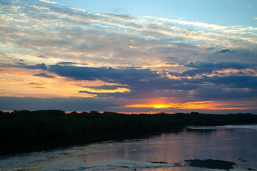 Sunset Seen From The Bridge