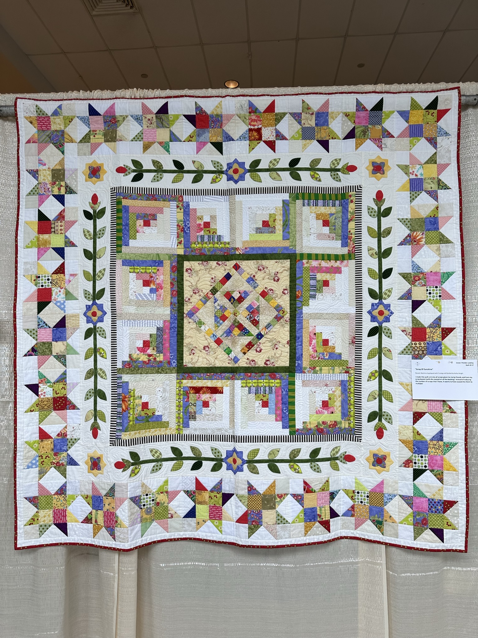  Quilt 17 by Kathy Wright - Scrap of Sunshine