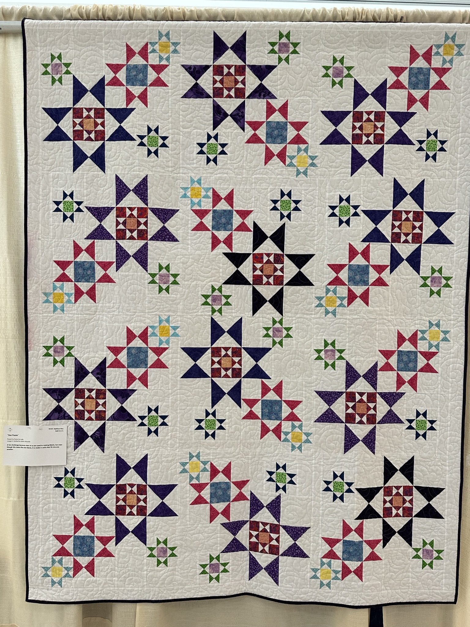 Quilt 171 by Paula Corrado - Star Puzzle