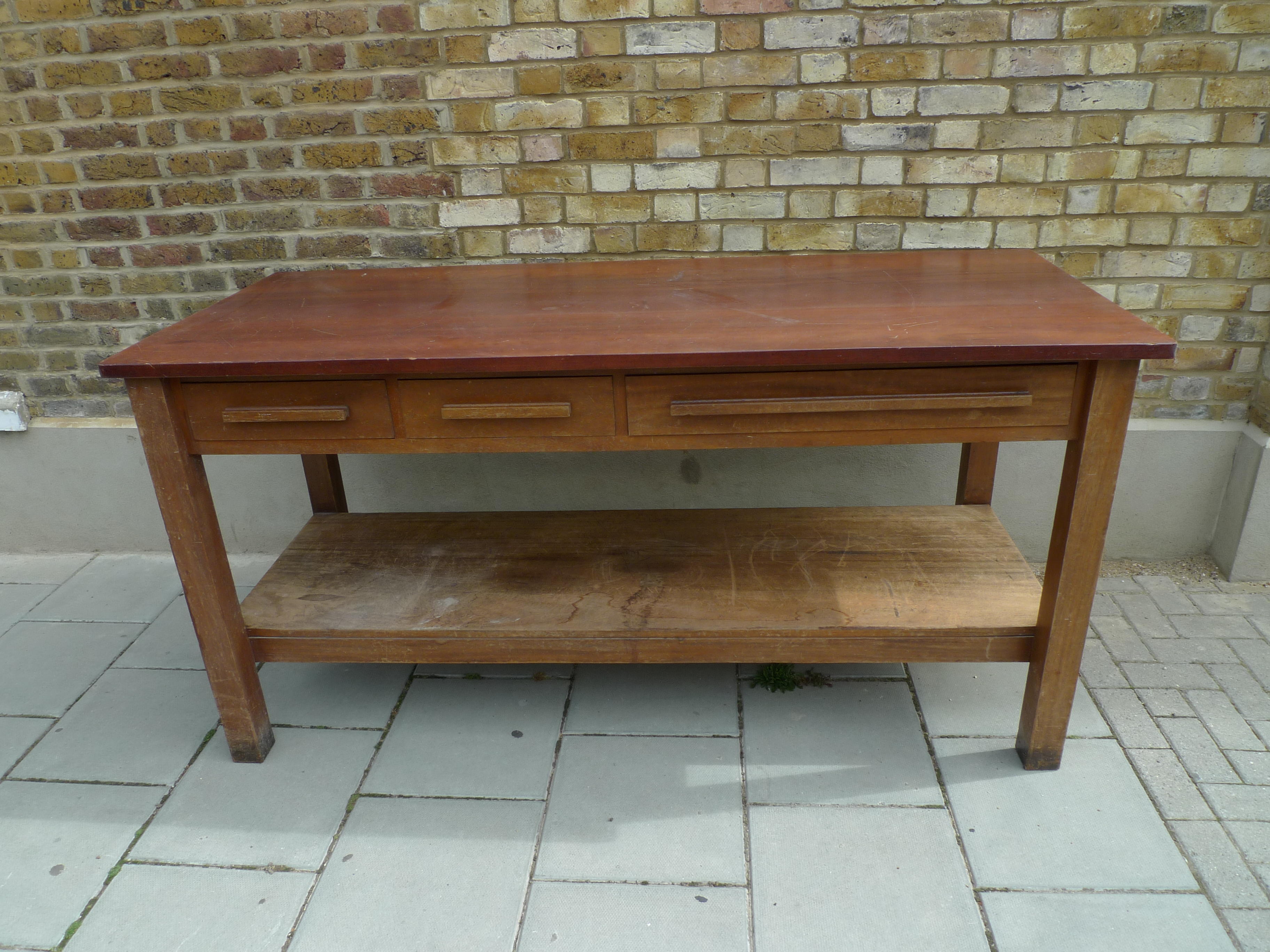 Table Frame Kitchen Island Lab School Desk Map Drawer (1)