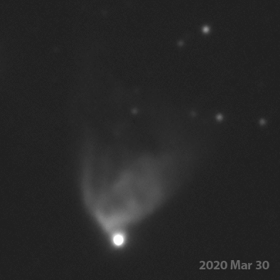Hubble's Variable Nebula - 4 1/2 years