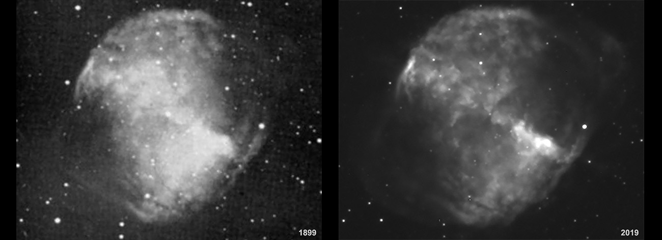 Dumbbell Nebula -- 1899 - 2019