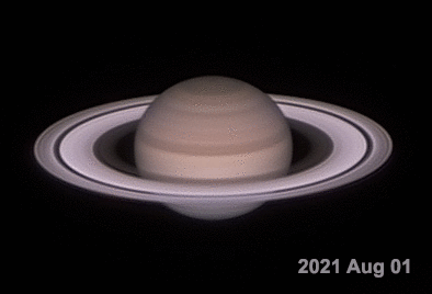 Saturn's Ring Inclination - 10 months